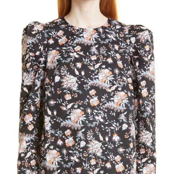 Ted Baker Aimil Cotton Puff Shoulder Top 0 - Picture 4 of 16